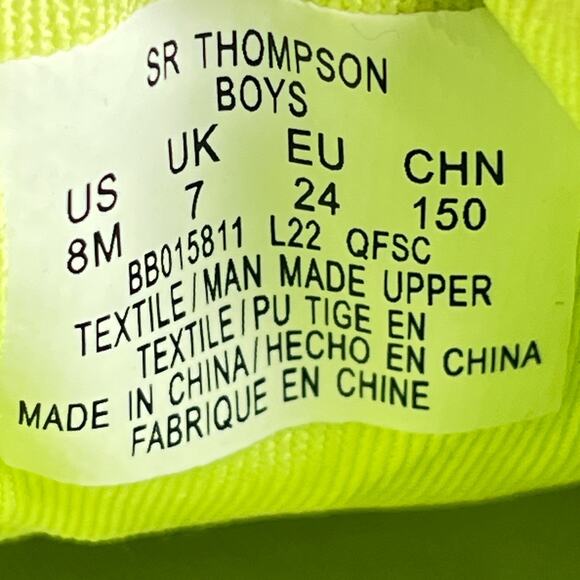 Stride Rite Thompson Blue Green Hook & Loop Strap Sneaker Shoes Kids Size 8M - Picture 7 of 8